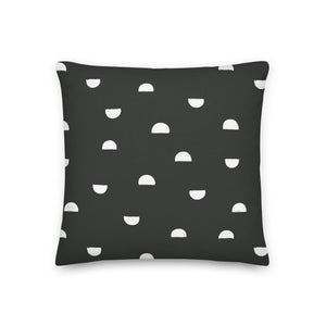 URBAN throw pillow in charcoal