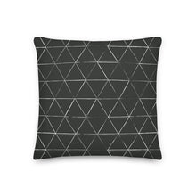 Load image into Gallery viewer, NATIVE throw pillow in charcoal