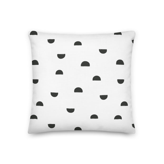 URBAN throw pillow in black and white