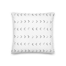 Load image into Gallery viewer, WANDERLUST throw pillow in black and white