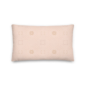 TRIBAL throw pillow in pink sand