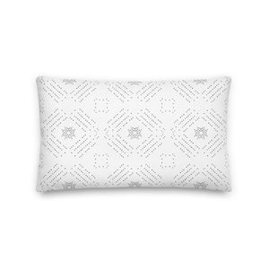 TRIBAL throw pillow in black and white