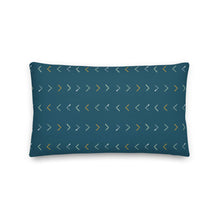 Load image into Gallery viewer, WANDERLUST throw pillow in turkish blue