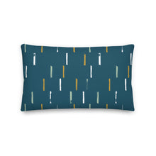 Load image into Gallery viewer, FRINGE throw pillow in turkish blue
