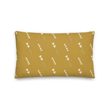 Load image into Gallery viewer, RUN WILD throw pillow in mustard