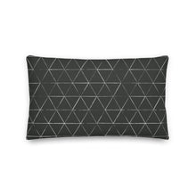 Load image into Gallery viewer, NATIVE throw pillow in charcoal