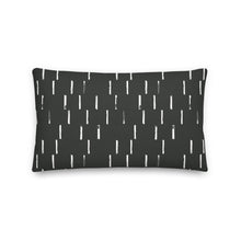 Load image into Gallery viewer, FRINGE throw pillow in charcoal