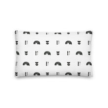 Load image into Gallery viewer, FREE SPIRIT throw pillow in black and white