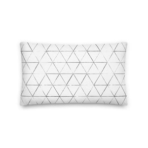 NATIVE throw pillow in black and white