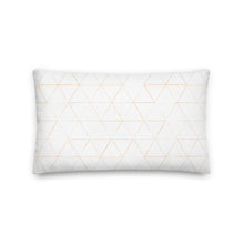 Load image into Gallery viewer, NATIVE throw pillow in peach on white