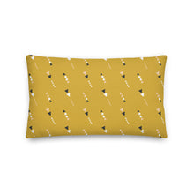 Load image into Gallery viewer, RUN WILD throw pillow in goldenrod