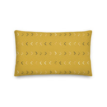 Load image into Gallery viewer, WANDERLUST throw pillow in goldenrod