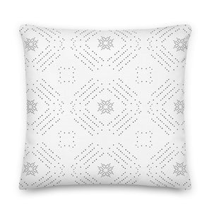 TRIBAL throw pillow in black and white