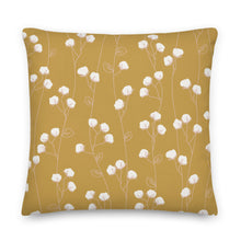 Load image into Gallery viewer, COTTON PICK throw pillow in antique gold