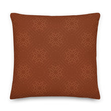 Load image into Gallery viewer, SUN CHIEF throw pillow in rust