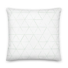 Load image into Gallery viewer, NATIVE throw pillow in mint on white