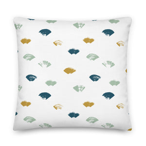 BAREFOOT throw pillow in mint multi