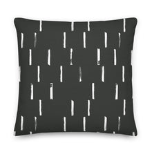 Load image into Gallery viewer, FRINGE throw pillow in charcoal
