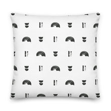 Load image into Gallery viewer, FREE SPIRIT throw pillow in black and white