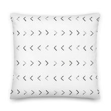 Load image into Gallery viewer, WANDERLUST throw pillow in black and white