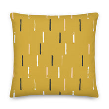 Load image into Gallery viewer, FRINGE throw pillow in goldenrod
