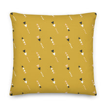Load image into Gallery viewer, RUN WILD throw pillow in goldenrod