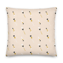 Load image into Gallery viewer, RUN WILD throw pillow in light peach