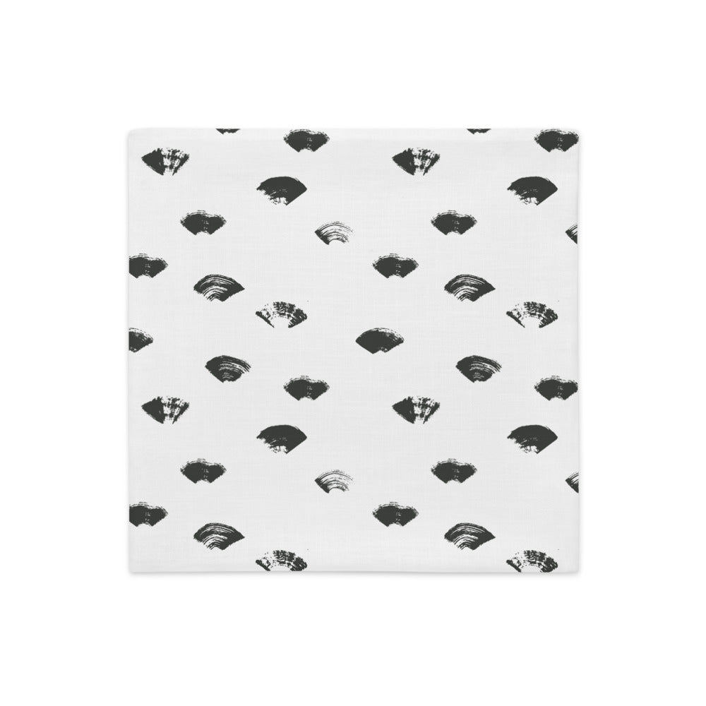 BAREFOOT throw pillow (case only) in black and white