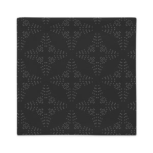 MORNING STAR throw pillow (case only) in onyx