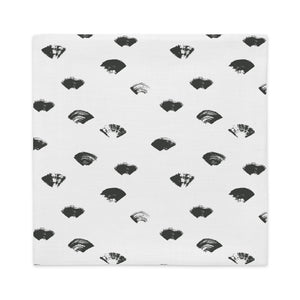 BAREFOOT throw pillow (case only) in black and white