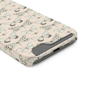 FLYING INSECTS // Peach // 1-Card Wallet Case //