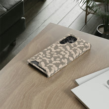 Load image into Gallery viewer, GINGKO LEAVES // Grey &amp; Peach // 1-Card Wallet Case //